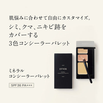 ETVOS Mineral Concealer Palette Coverage Visual White Background
