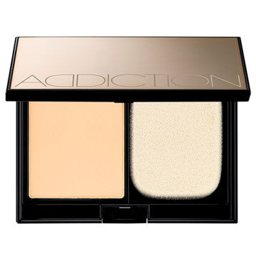 ADDICTION Makeup Sponge - The Glow Powder Foundation / SPF22 / PA++ / Refill / 001 Porcelain / 8g product packaging