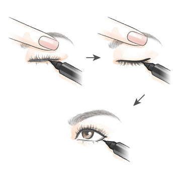 KANEBO Dual Eyeliner Dual Application Visual Impact White Background