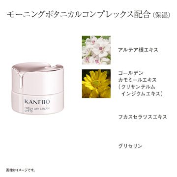 KANEBO Fresh Day Cream Moisturizing Radiant Skin White Background