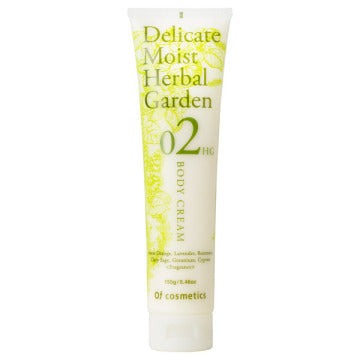 Of cosmetics Body Cream 02-HG Moisturizing Texture White Background