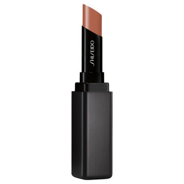 SHISEIDO Color Gel Lip Balm - Color Gel Lip Balm / full product with container / 111 BAMBOO swatch on lips