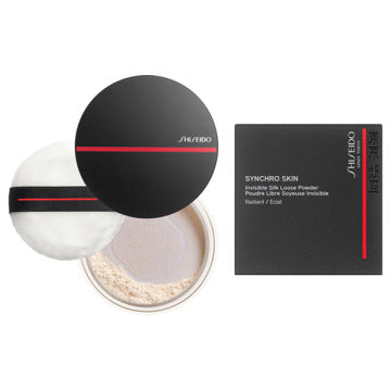 SHISEIDO Synchro Skin Invisible Silk Loose Powder Radiant Radiant Finish White Background