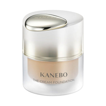 KANEBO Kanebo The Cream Foundation - Kanebo The Cream Foundation / SPF15 / PA+++ / Ochre D / 30ml / Eternity Bouquet scent product bottle on white background