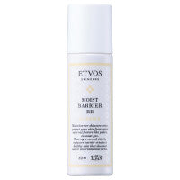 ETVOS Moist Barrier BB - Moist Barrier BB / SPF32 / PA+++ / Full Product with Container / Natural / 30ml / Scent of Rose & Geranium. product bottle on white background