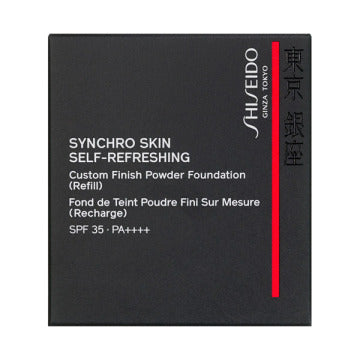 SHISEIDO Synchro Skin Self-Refreshing Custom Finish Powder Foundation Flawless Finish White Background