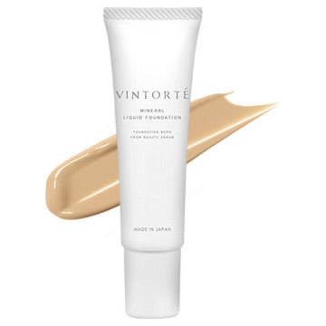 VINTORTE Mineral Liquid Foundation product packaging on clean white background