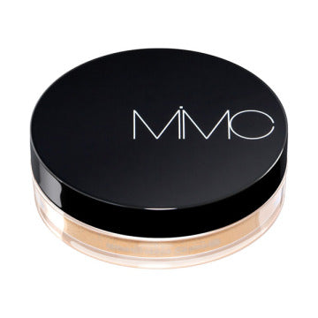 MiMC Mineral Moist Powder Foundation - Mineral Moist Powder Foundation (Jar Type) / SPF19 / PA++ / full product with container / 103 Beige / 3.4g product bottle on white background