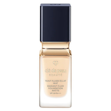 Cle de Peau Beaute Tan Fluid Eclat Matte - Tan Fluid Eclat Matte / SPF20 / PA+++ / Pink Ochre 00 / 35ml product bottle on white background