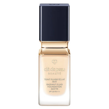 Cle de Peau Beaute Tan Fluid Eclat Matte - Tan Fluid Eclat Matte / SPF20 / PA+++ / Ochre 00 / 35ml product bottle on white background