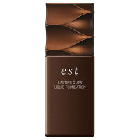 est Lasting Glow Liquid Foundation - Lasting Glow Liquid Foundation / SPF25 / PA+++ / OC203 / 30ml product bottle on white background