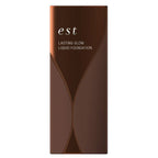 est Lasting Glow Liquid Foundation Radiant Finish White Background