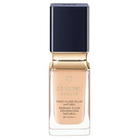 Cle de Peau Beaute Tan Fluid Eclat Natural - Tan Fluid Eclat Natural / SPF25 / PA++ / full product with container / Ochre 20 / 35mL / Scented with natural rose essence - 35ml product bottle on white background