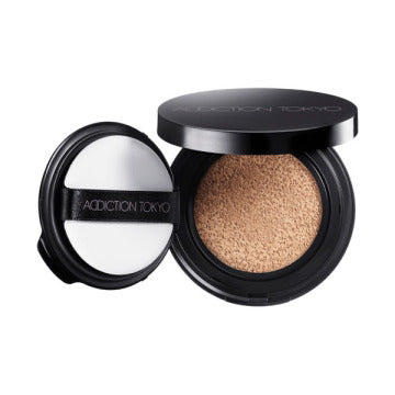 ADDICTION Skin Reflect Lasting UV Cushion Foundation - 【refill only】Skin Reflect Lasting UV Cushion Foundation / SPF50+ / PA++++ / refill only / 006 Almond Beige / 12g product bottle on white background