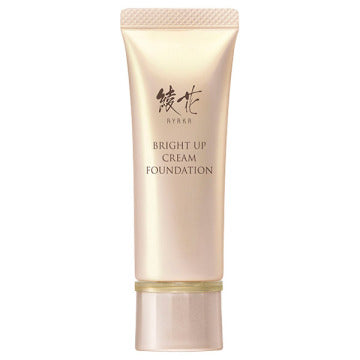綾花 Bright Up Cream Foundation Radiant Finish White Background