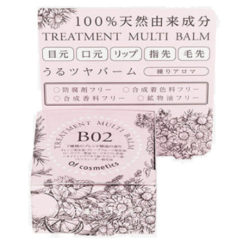 Of cosmetics Treatment Multi Balm Nourishing Lips White Background