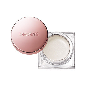 DECORTÉ Dip In Glow Cream Highlighter - Dip In Glow Cream Highlighter / full product with container / 01 pearl dew / 6g product packaging