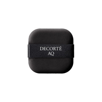 DECORTÉ AQ Cushion Foundation Case - AQ Puff CF / Puff product bottle on white background