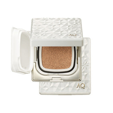 DECORTÉ AQ Cushion Foundation Case - AQ Skin Forming Cushion Foundation / refill only / 302 Ochre / 15g product bottle on white background