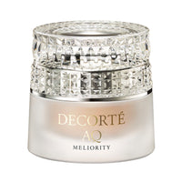 DECORTÉ AQ Milliority Repair Treatment Serum Foundation - AQ Milliority Repair Treatment Serum Foundation / full product with container / 301 Ochre / 30g product bottle on white background