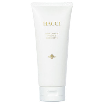 HACCI Body Cream product packaging on clean white background