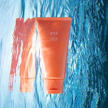 est Clarifying Gel Wash Clear and Bright Skin Visual Fresh Background