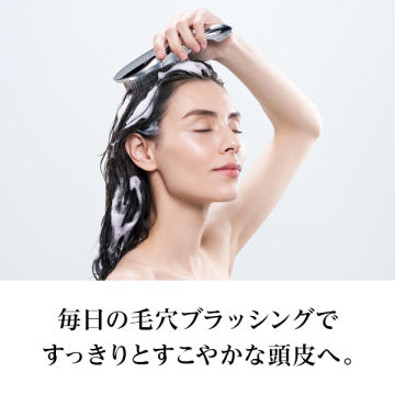 ReFa Ion Care Brush Scalp Pore Cleansing Tool White Background