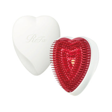 ReFa Refar Heart Brush - Refa Heart Brush / Matte White / Approximately 73×91×53[mm] (with cover attached) product packaging