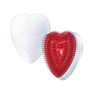 ReFa Refar Heart Brush - ReFa Heart Brush / Aurora White / Approximately 73×91×53[mm] (with cover attached) product packaging