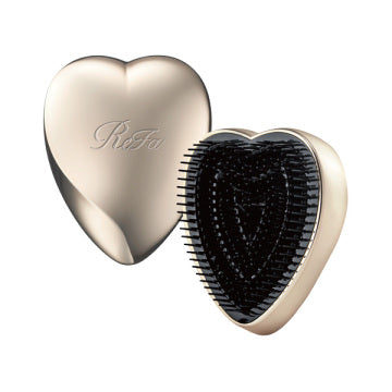 ReFa Refar Heart Brush - Refa Heart Brush / Champagne Gold / Approximately 73×91×53[mm] (with cover attached) product packaging
