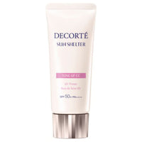 DECORTÉ Sun Shelter Multi Protection Tone Up CC - Sun Shelter Multi Protection Tone Up CC / SPF50+ / PA++++ / full product with container / 10 Lavender Rose / 35g product bottle on white background