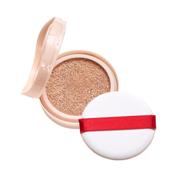 綾花 Moist Skin Real Cushion Foundation Case - Moisture Skin Cushion Foundation / SPF32 / PA+++ / refill only / 1 Ochre (standard color for choosing) / 15g / unscented product bottle on white background