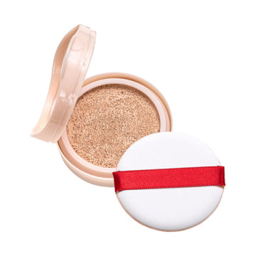 綾花 Moist Skin Real Cushion Foundation Case - Moisture Skin Real Cushion Foundation / SPF32 / PA+++ / refill only / 0 Pink Ochre (slightly pink) / 15g / unscented product bottle on white background