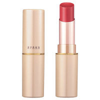 綾花 Wrapping Color Lipstick - Wrapping Color Lipstick / full product with container / RD-01 (Red) / unscented swatch on lips