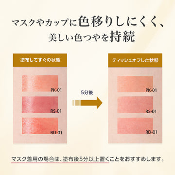 綾花 Wrapping Color Lipstick Glossy Finish White Background