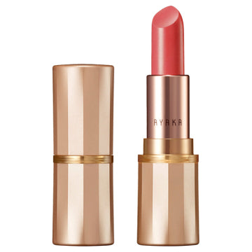 綾花 Graceful Moisture Lipstick - Graceful Moisture Lipstick / full product with container / 422 Orange / unscented swatch on lips