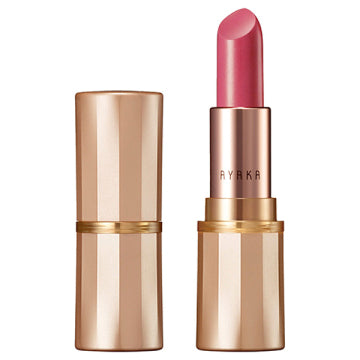 綾花 Graceful Moisture Lipstick - Graceful Moisture Lipstick / full product with container / 257 Rose / unscented swatch on lips