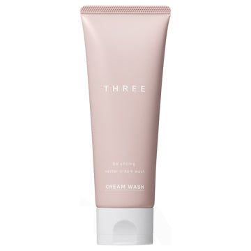 THREE Balancing Nectar Cream Wash Gentle Cleansing Ritual White Background
