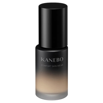 KANEBO Comfort Skin Wear - Comfort Skin Wear / SPF25 / PA+++ / full product with container / Ochre C / 30ml / Fruity Floral product bottle on white background