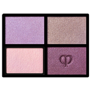 Cle de Peau Beaute Tip & Brush (Ombre Color Quad) - Ombre Color Quad / refill only / 12 / 6g / Scented with natural rose oil and more product packaging