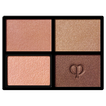 Cle de Peau Beaute Tip & Brush (Ombre Color Quad) - Ombre Color Quad / refill only / 5 / 6g / Scented with natural rose oil product packaging