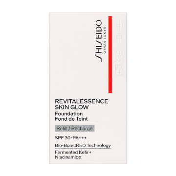 SHISEIDO Essence Skin Glow Foundation Radiant Finish White Background