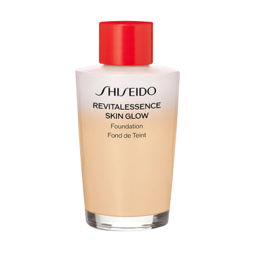 SHISEIDO Base Makeup Kit (Essence Skin Glow Foundation (140)) - Essence Skin Glow Foundation / SPF30 / PA+++ / refill only / 140 Porcelain / 30mL / unscented - 30ml product bottle on white background