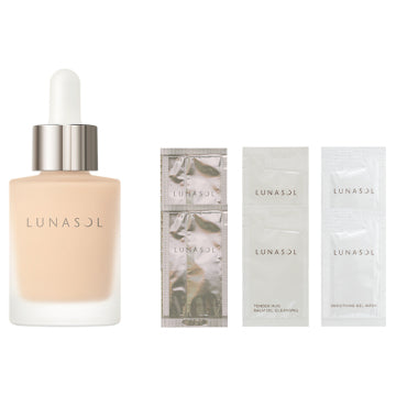 LUNASOL Color Oil Serum Foundation Radiant Finish White Background