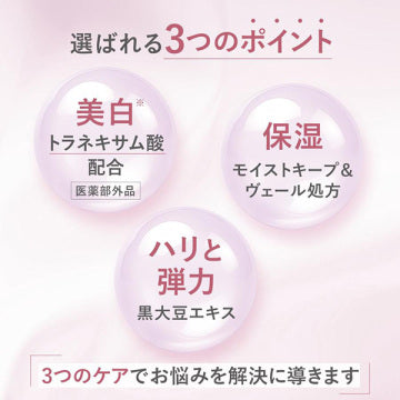 FANCL Body Milk Brightening & Aging Care Pump Type Luxurious Texture White Background