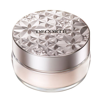 DECORTÉ Light Fusion Face Powder Illuminating Finish White Background