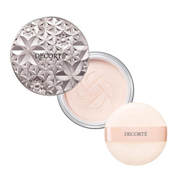 DECORTÉ Light Fusion Face Powder Illuminating Finish White Background