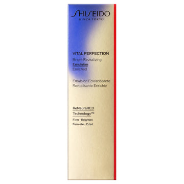 SHISEIDO Vital Perfection Bright Revital Emulsion Enriched Radiant Skin Background