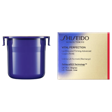 SHISEIDO Vital Perfection Advance Cream - Vital Perfection Advance Cream / refill only / 50g / Floral bottle with dropper
