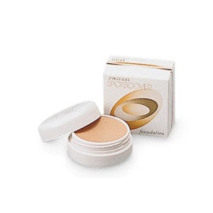 資生堂 Spots Cover Foundation (Cover) - Spot Cover Foundation (Cover) / Overall Use / S300 (Slightly Brighter Skin Tone than Pinkish Red) / Base Color 20g product bottle on white background
